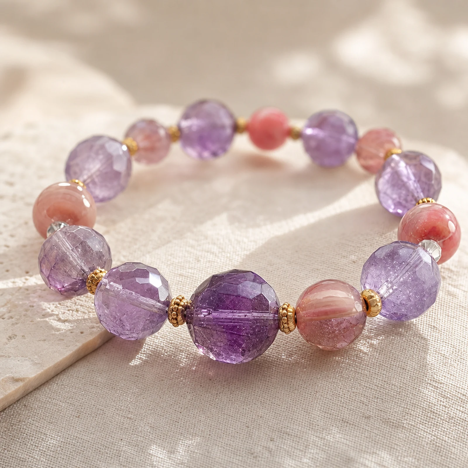 Amethyst Focus Bracelet material detail