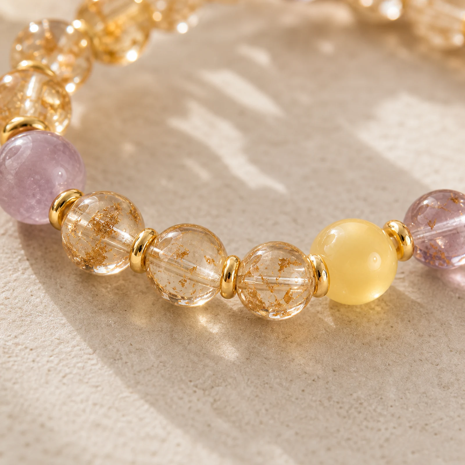 Koi Amethyst Bracelet material detail