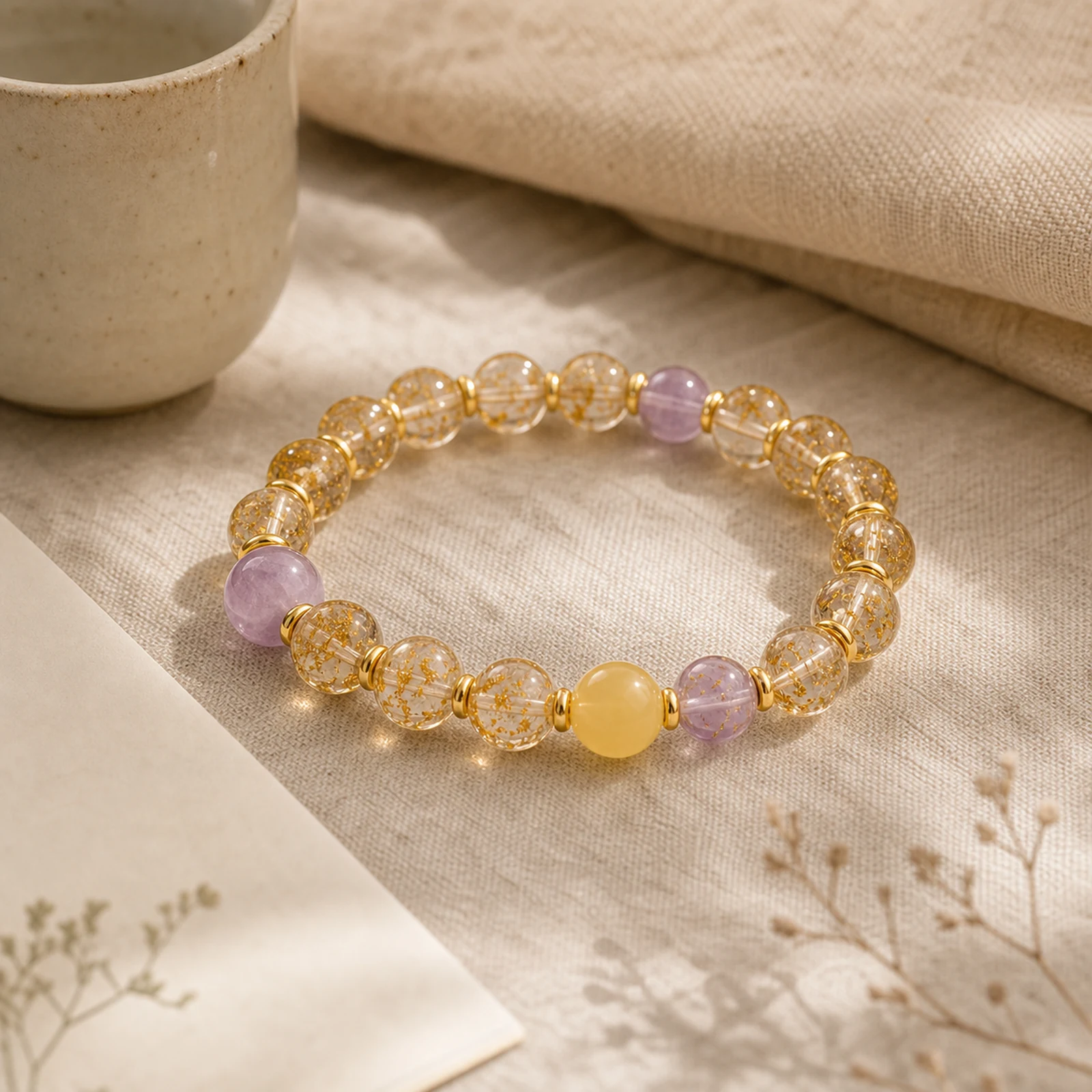 Koi Amethyst Bracelet quiet ritual setting