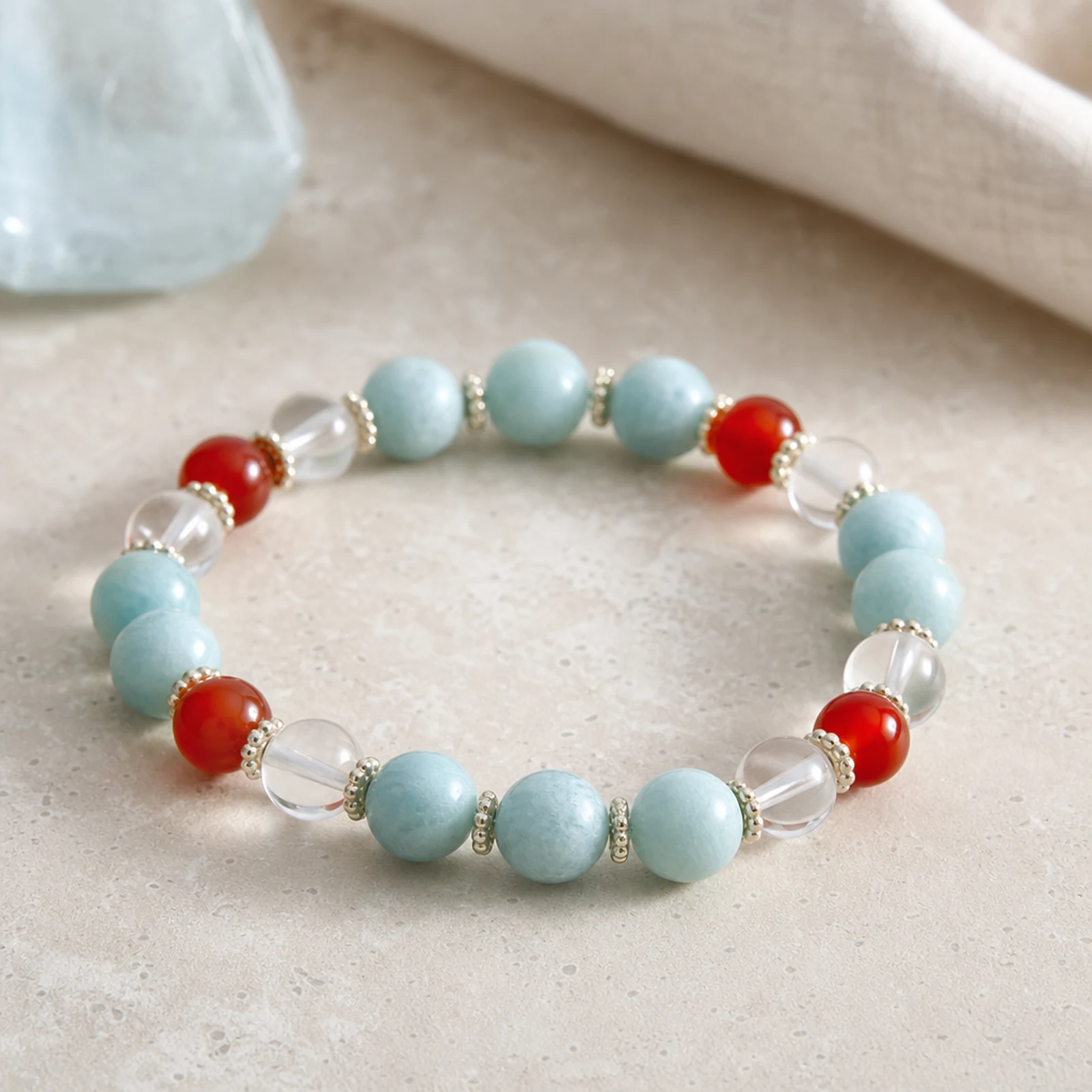Amazonite Carnelian Bracelet main view