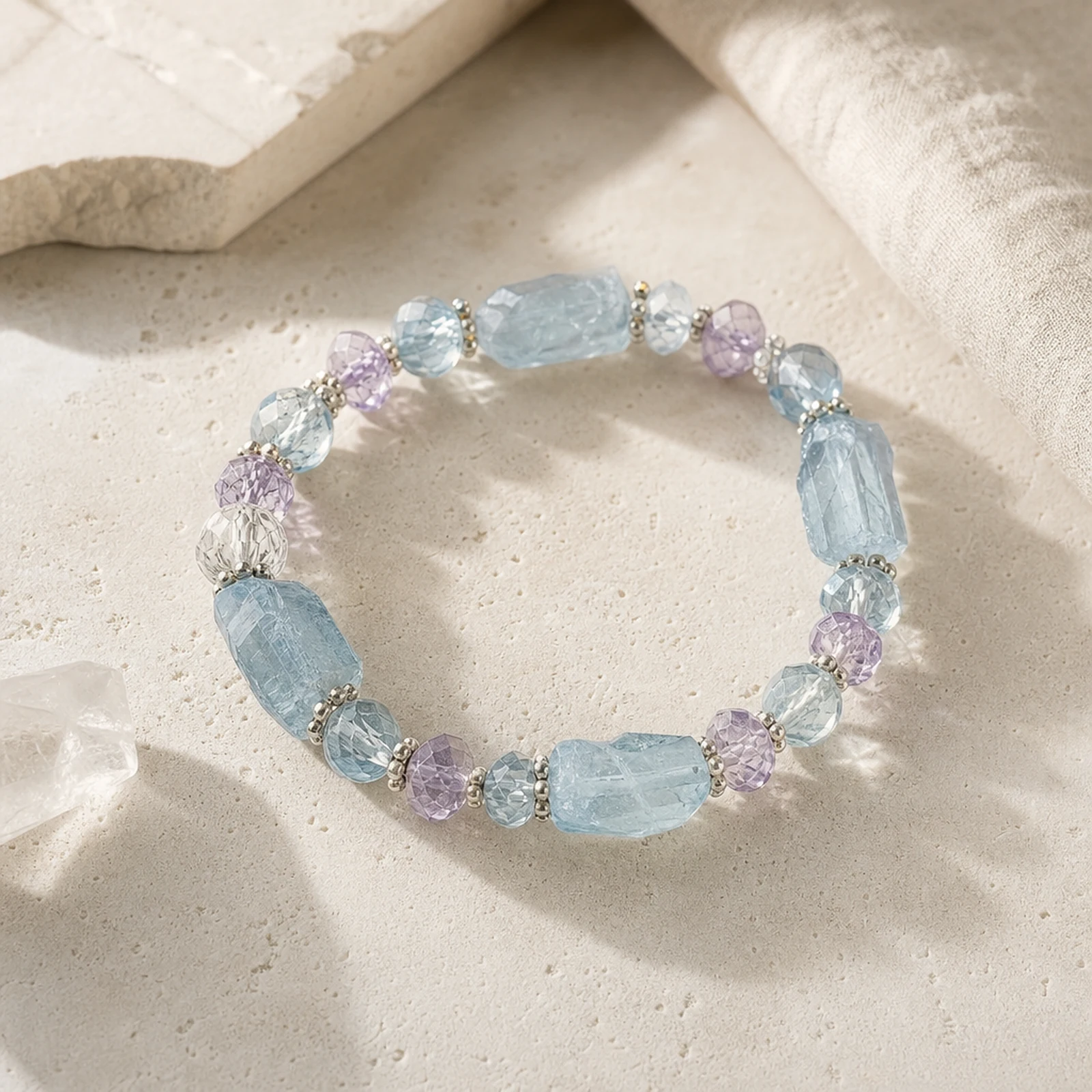 Topaz Aquamarine Bracelet alternate angle