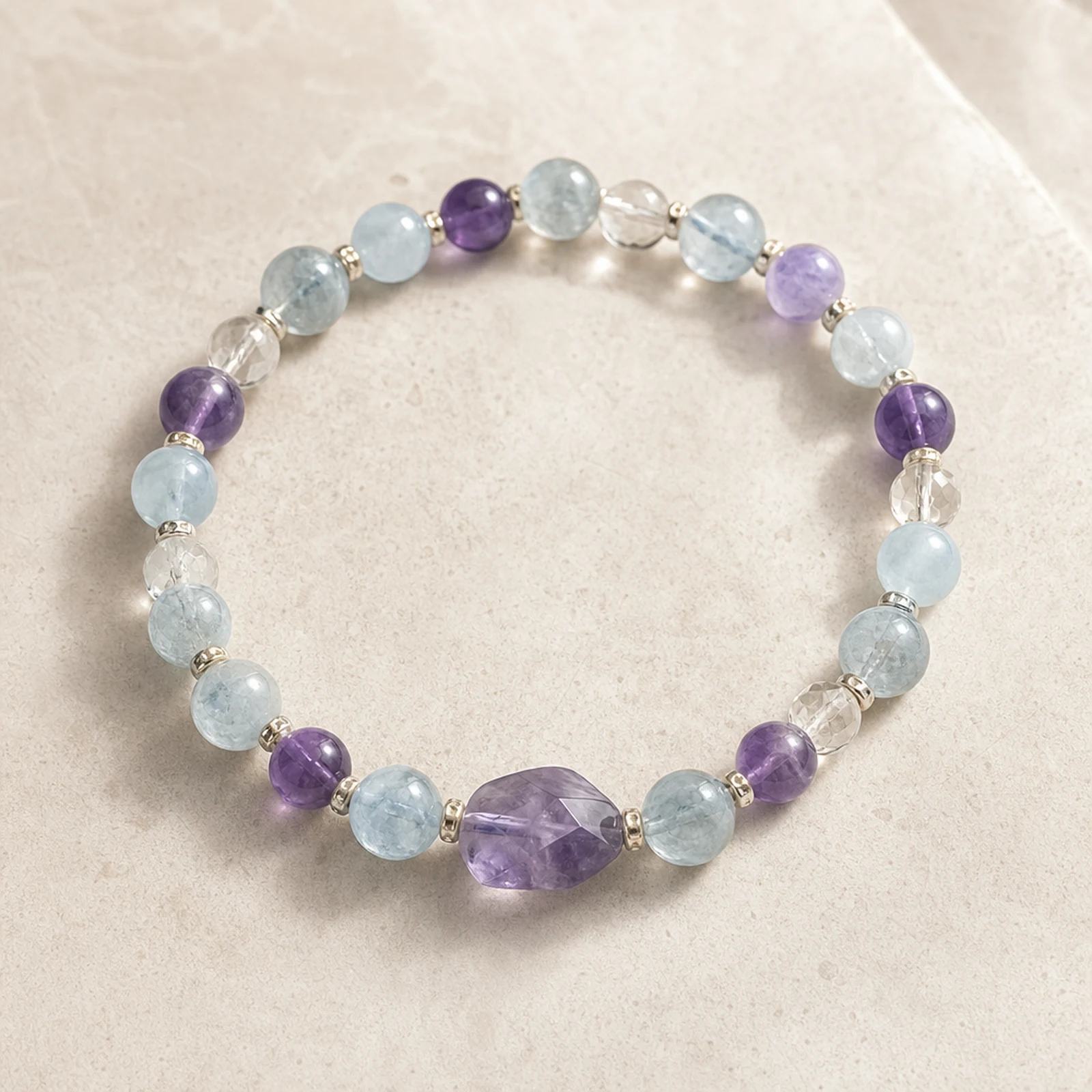Amethyst Topaz Bracelet main view