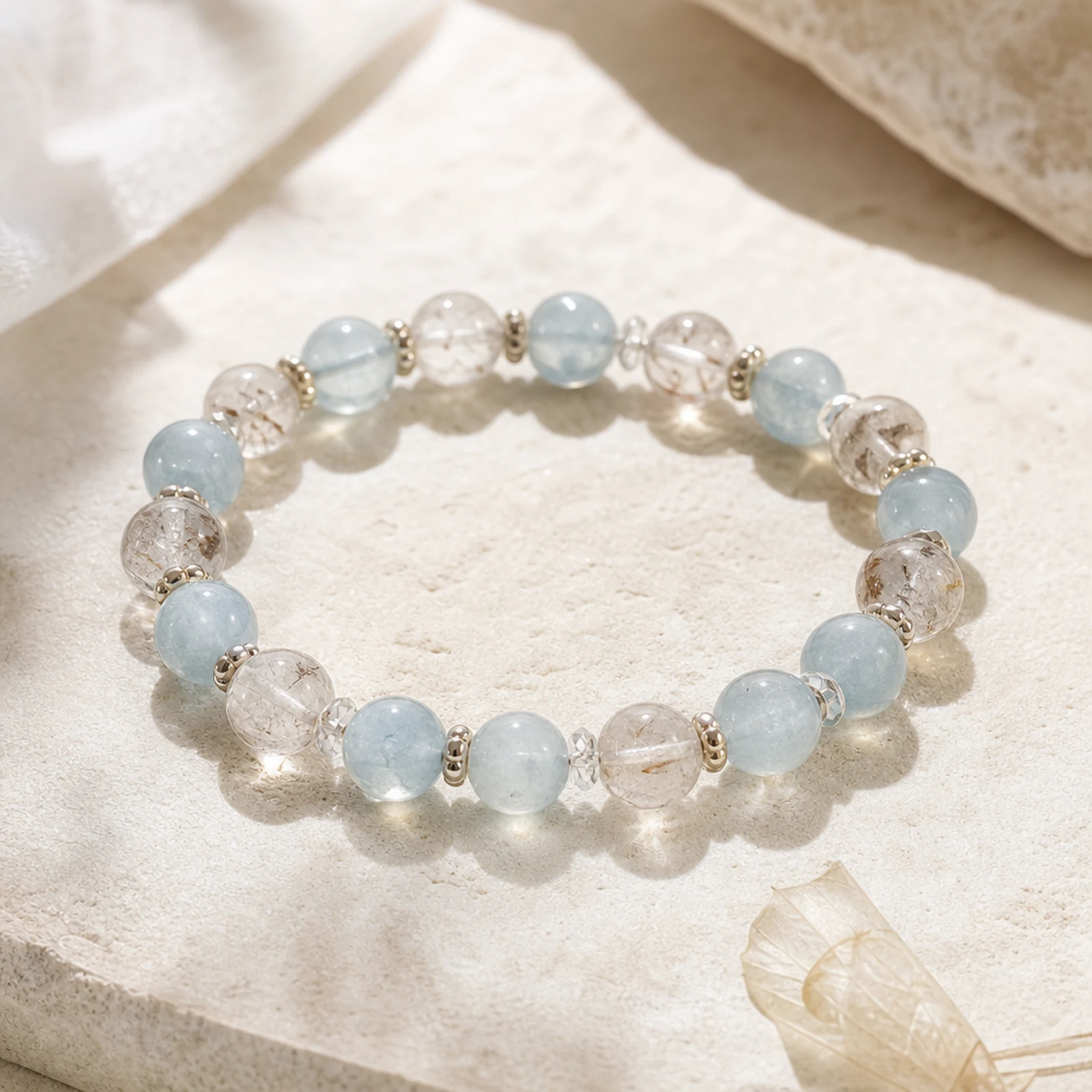 Aquamarine Lemurian Bracelet main view