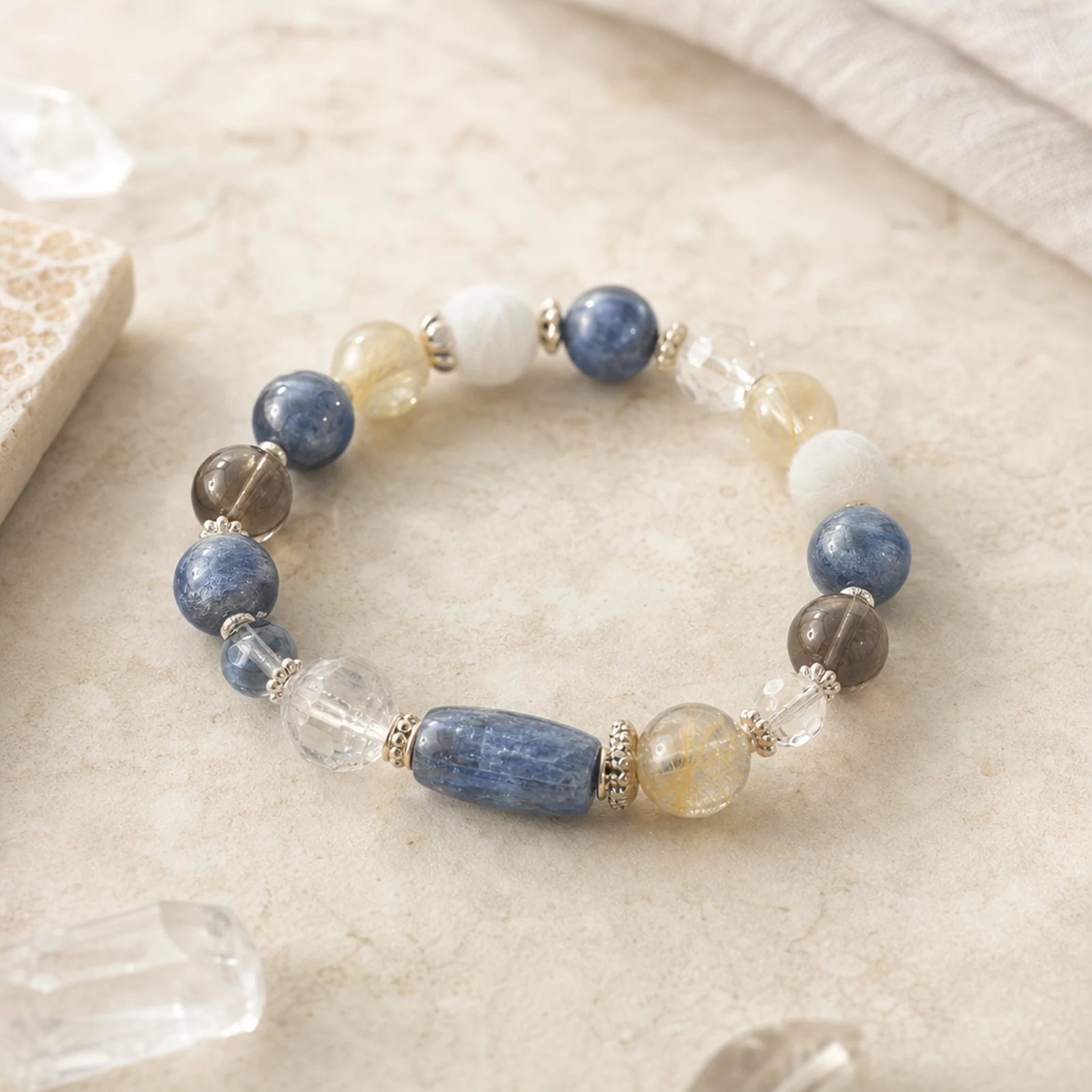 Kyanite Quartz Bracelet alternate angle