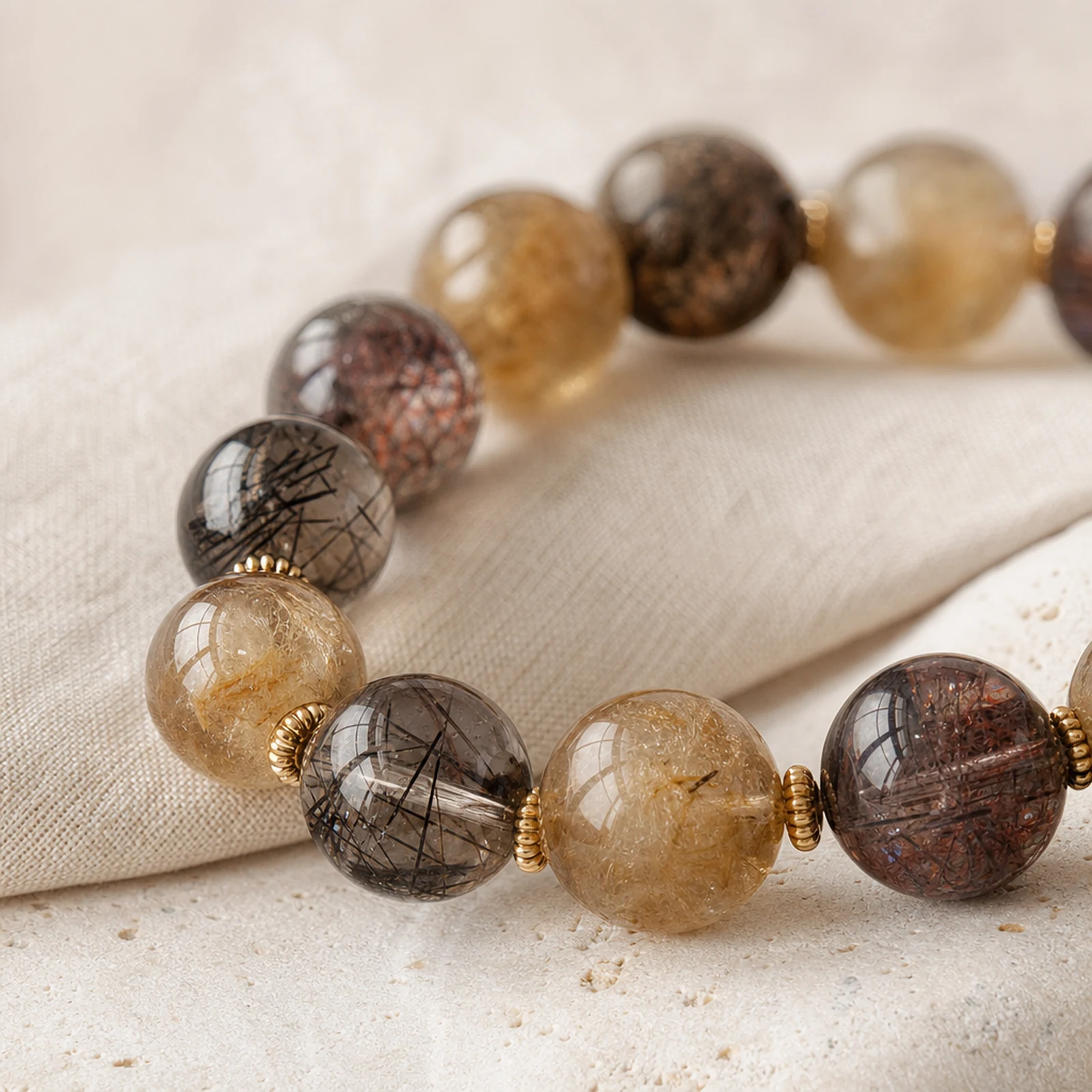 Golden Earth Bracelet material detail