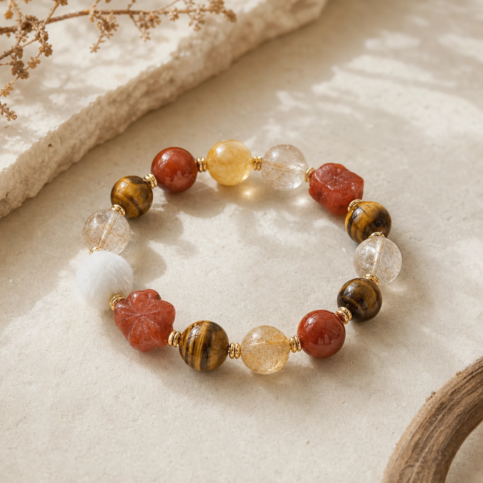 Tiger Eye Earth Bracelet alternate angle