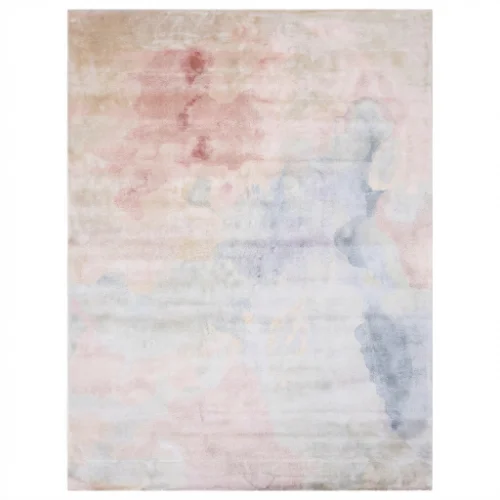 Ethereal Abstract Impressionist Wool Rug