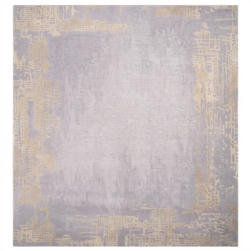 Abstract Patterned New Zealand Wool Rug