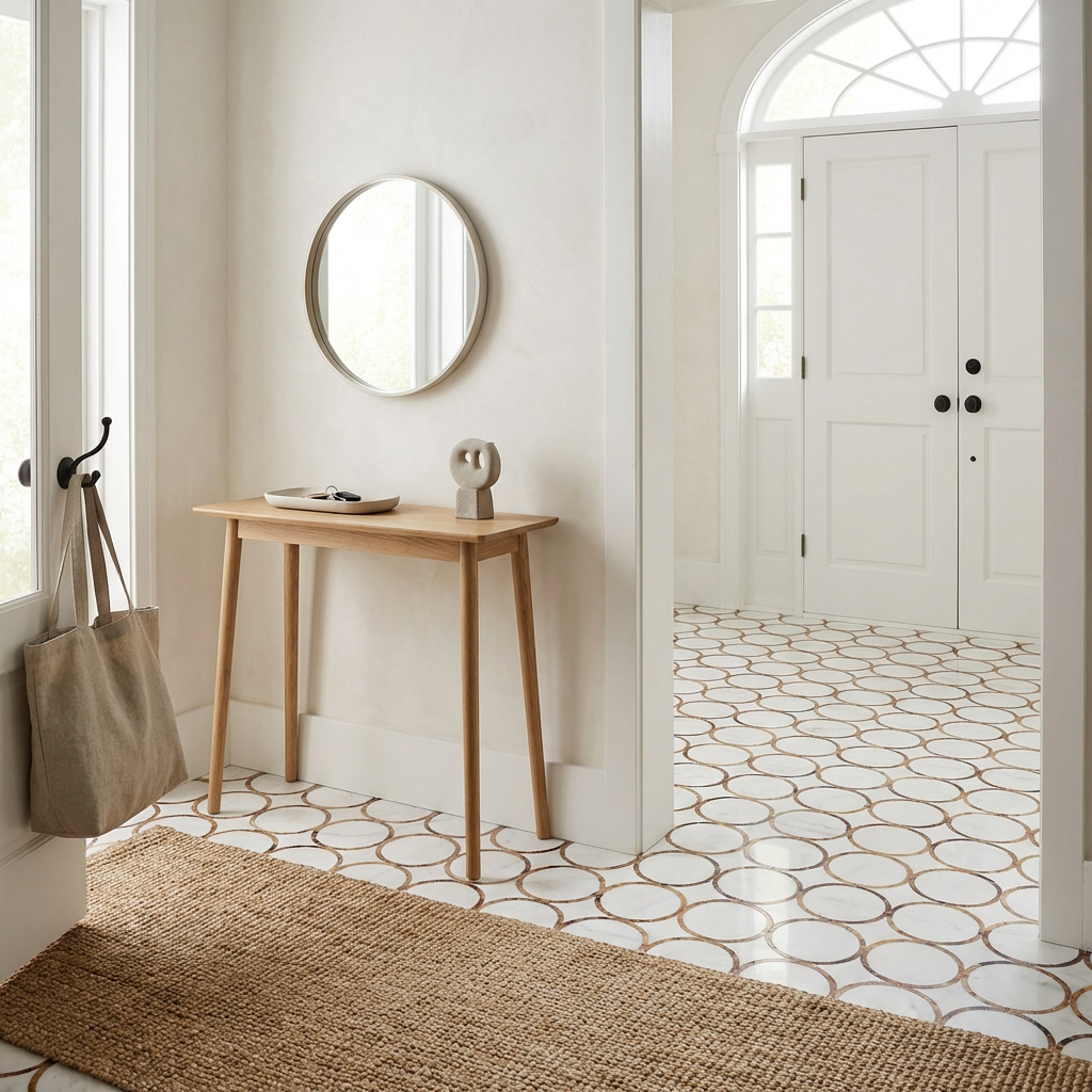 Eternal Ring Waterjet Marble Mosaic