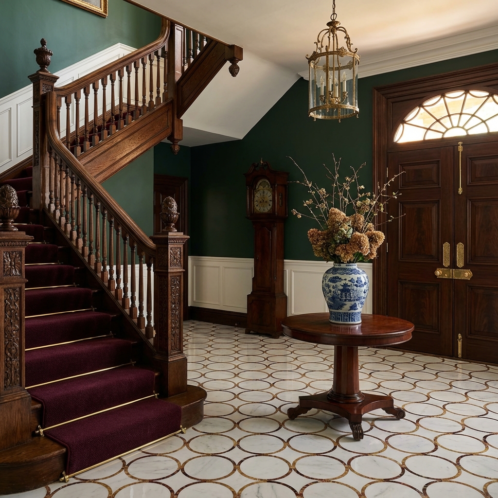 Eternal Ring Waterjet Marble Mosaic