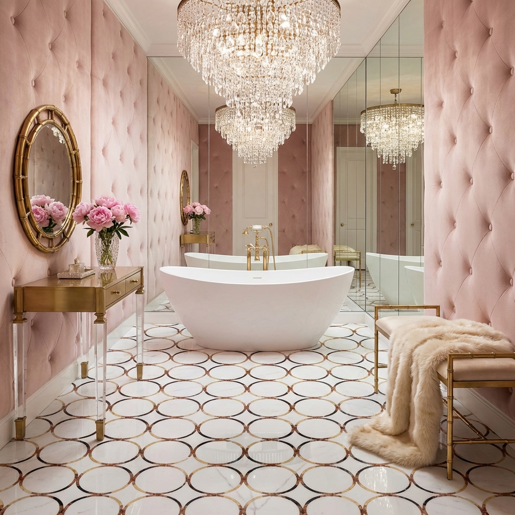 Eternal Ring Waterjet Marble Mosaic