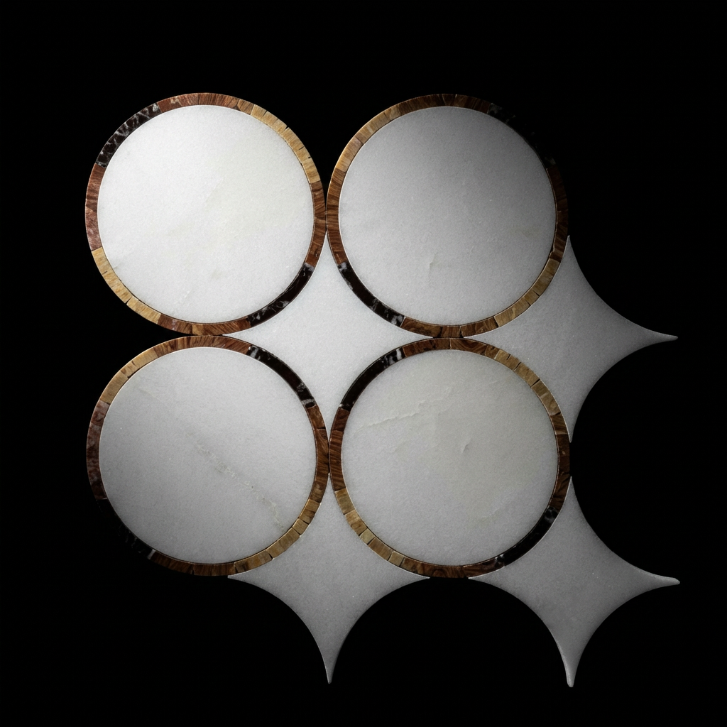 Eternal Ring Waterjet Marble Mosaic