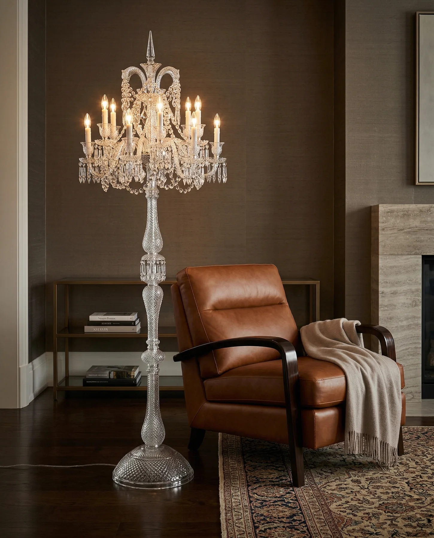 Aurelia Crystal Floor Lamp material detail