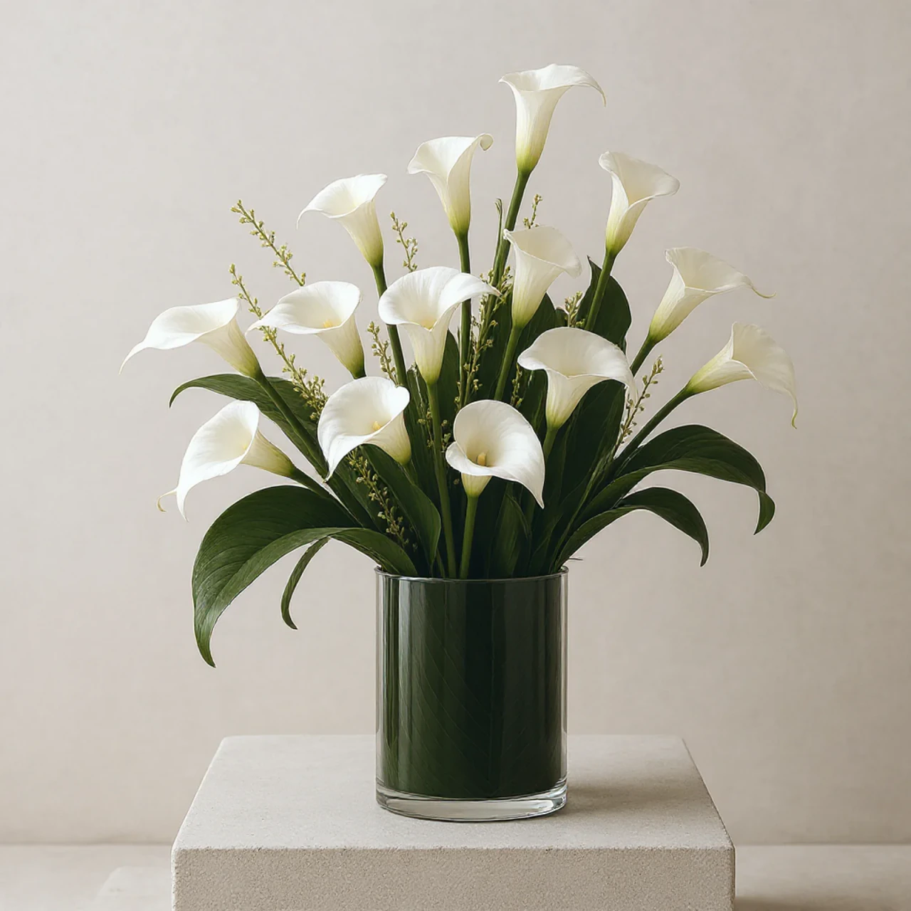 White Calla Statement Arrangement