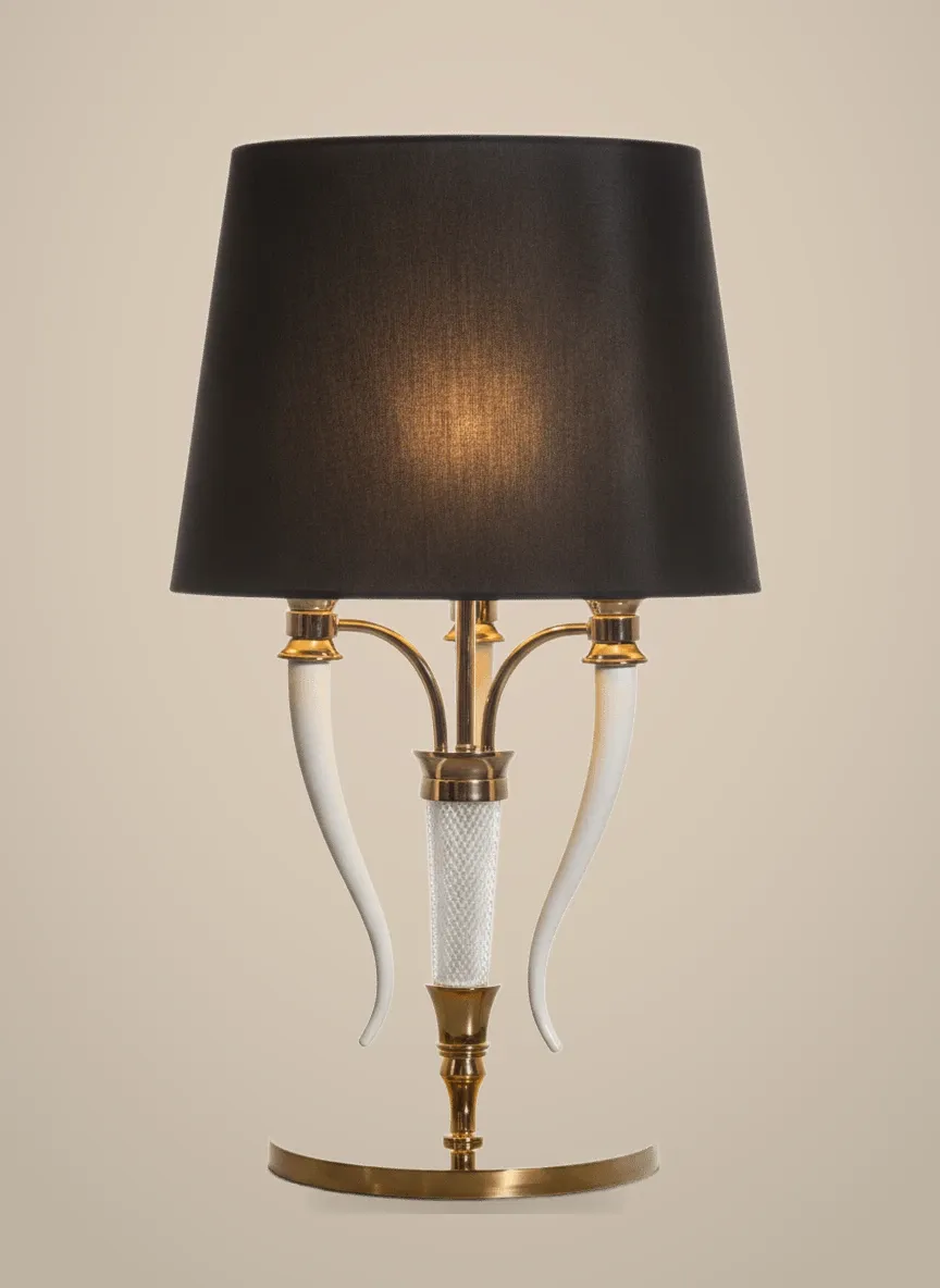 Corno Brass Table Lamp