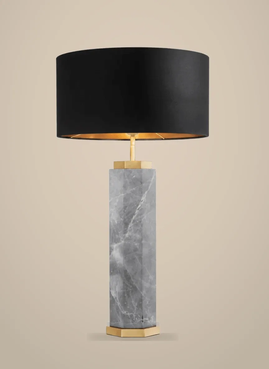 Grigio Marble Table Lamp