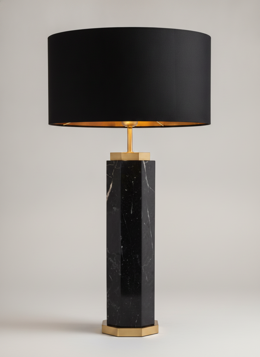 Onyx Column Table Lamp