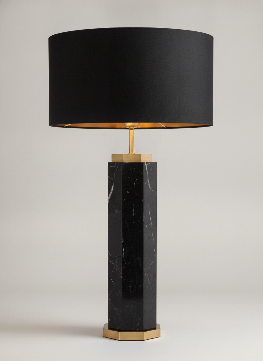Onyx Column Table Lamp