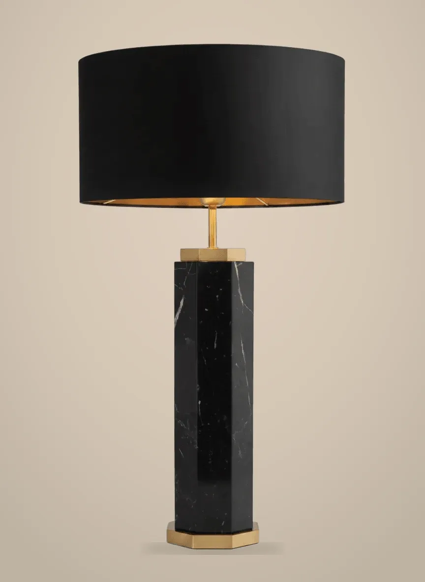 Onyx Column Table Lamp