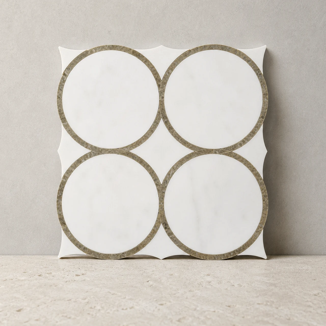 Eternal Ring Waterjet Marble Mosaic
