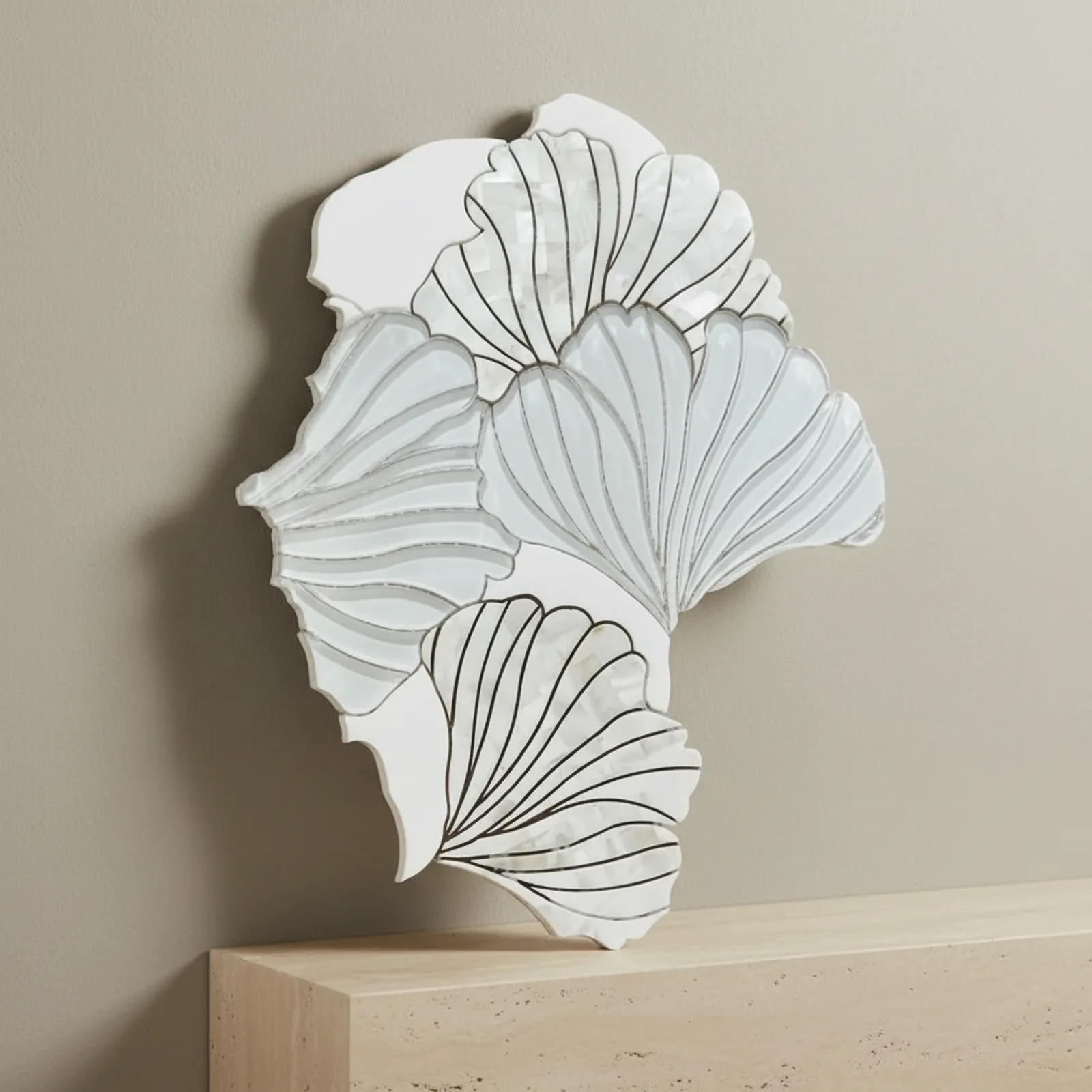 Ginkgo Pearl Marble Mosaic
