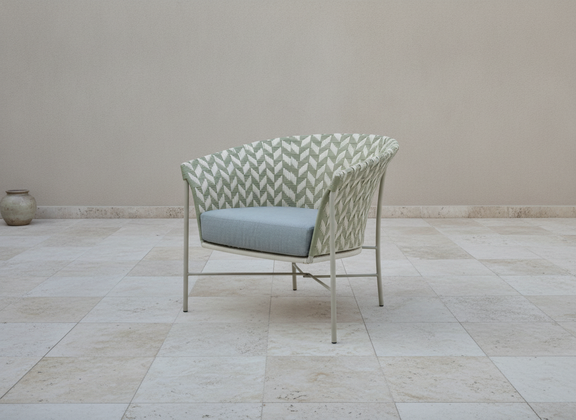 Reem Chevron Lounge Chair