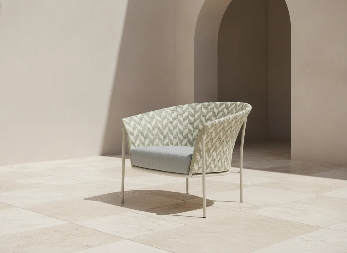 Reem Chevron Lounge Chair