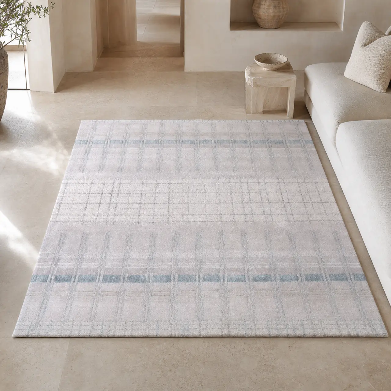 Abstract Geometric Wool Handmade Rug